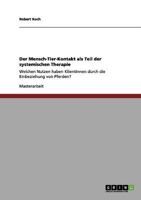 Book cover for Der Mensch-Tier-Kontakt als Teil der systemischen Therapie