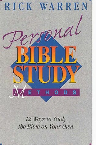 Cover of Personal Bible Study Methods