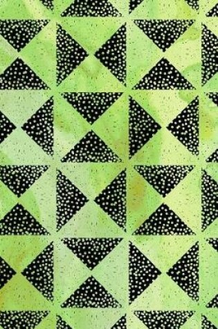 Cover of Journal Notebook Triangles With Dots Pattern 4