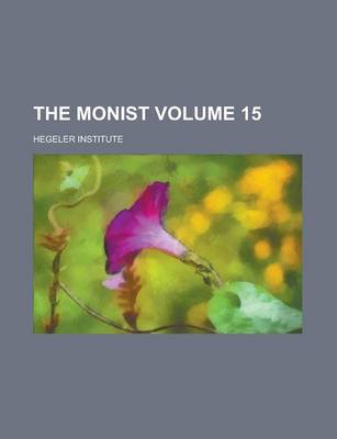 Book cover for The Monist (Volume 32)