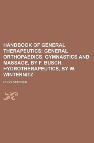 Cover of Handbook of General Therapeutics