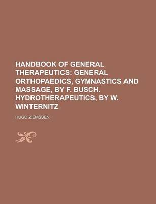 Book cover for Handbook of General Therapeutics