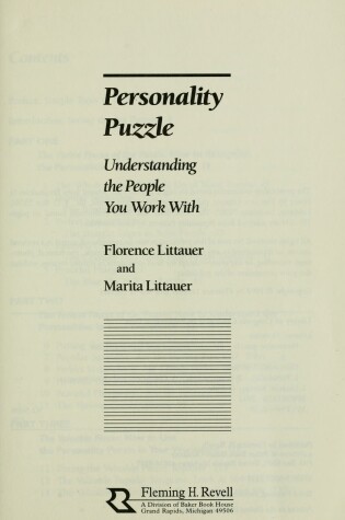 Cover of Personality Puzzle