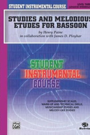 Cover of Studies and Melodious Etudes for Bassoon, Lev III