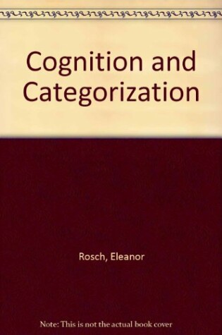 Cover of Cognition and Categorization