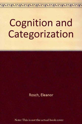 Book cover for Cognition and Categorization