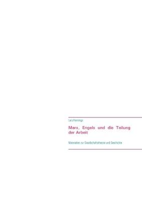 Book cover for Marx, Engels und die Teilung der Arbeit