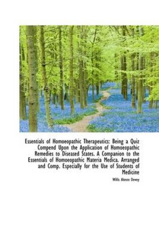 Cover of Essentials of Homoeopathic Therapeutics