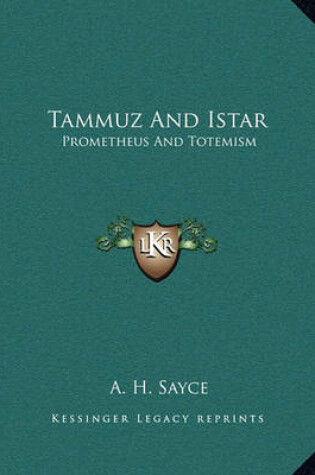 Cover of Tammuz and Istar