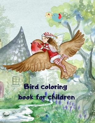 Book cover for Bird coloring book for children