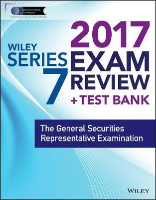 Book cover for Wiley FINRA Series 7 Exam Review 2017