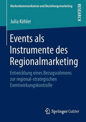 Cover of Events als Instrumente des Regionalmarketing