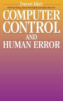 Book cover for Computer Control and Human Error