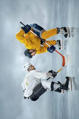 Book cover for Ice Hockey Players Face Off Journal