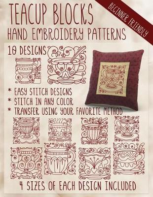 Book cover for Teacup Blocks Hand Embroidery Patterns