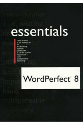 Cover of WordPerfect 8 Essentials