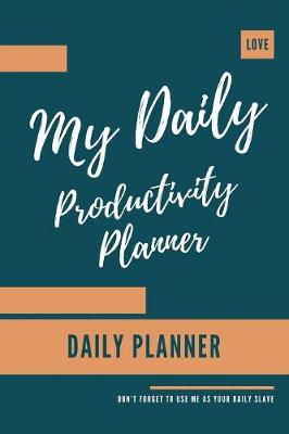 Book cover for My Daily Productivity Planner