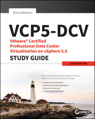 Book cover for VCP5-DCV VMware Certified Professional-Data Center Virtualization on vSphere 5.5 Study Guide