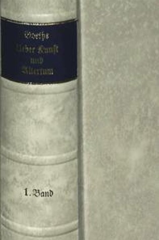 Cover of Ueber Kunst Und Alterthum