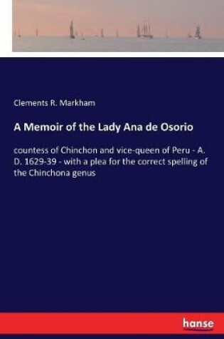 Cover of A Memoir of the Lady Ana de Osorio
