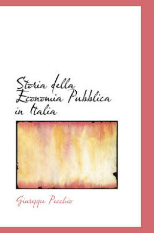 Cover of Storia Della Economia Pubblica in Italia