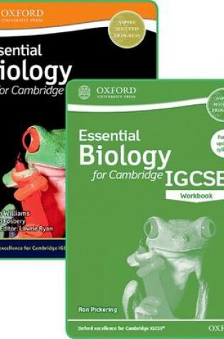 Cover of Essential Biology for Cambridge IGCSE (R) Student Book and Workbook Pack