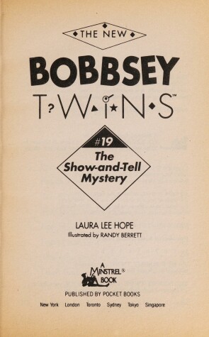 Book cover for New Bobbsey Twins #19