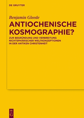 Book cover for Antiochenische Kosmographie?