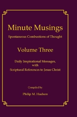 Cover of Minute Musings Volume Three