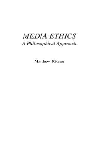 Cover of Media Ethics