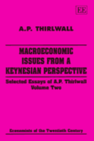 Cover of macroeconomic issues from a keynesian perspective