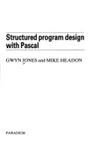 Cover of Structured Programme Design with PASCAL