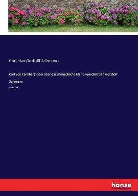 Book cover for Carl von Carlsberg oder über das menschliche Elend von Christian Gottholf Salzmann