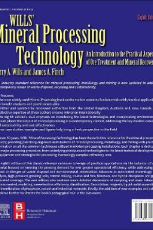 Cover of Wills' Mineral Processing Technology