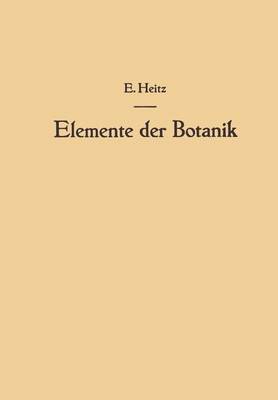 Book cover for Elemente Der Botanik