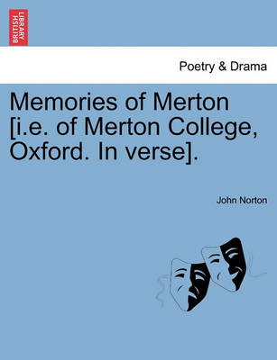 Book cover for Memories of Merton [i.e. of Merton College, Oxford. In verse].