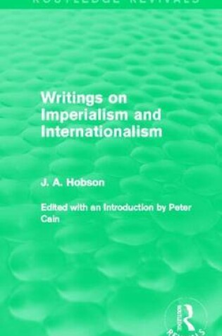 Cover of Writings on Imperialism and Internationalism