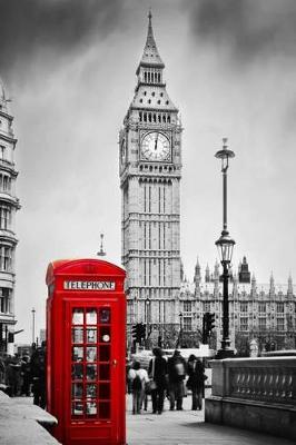 Book cover for Red Phone Booth and Big Ben in London England UK Journal