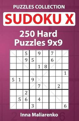 Book cover for Sudoku X - 250 Hard Puzzles 9x9