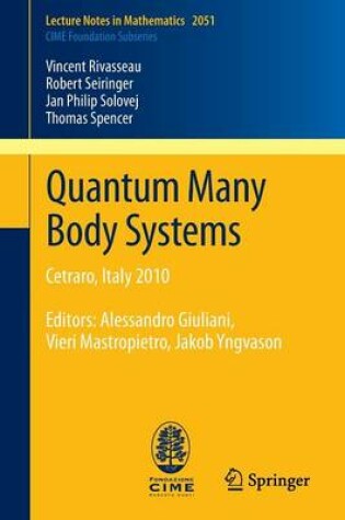 Cover of Quantum Many Body Systems