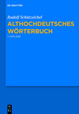 Cover of Althochdeutsches Woerterbuch