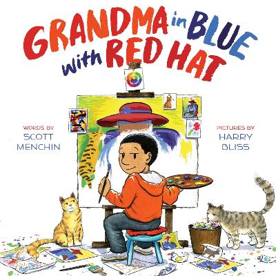 Book cover for Grandma in Blue with Red Hat