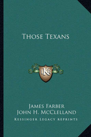 Cover of Those Texans