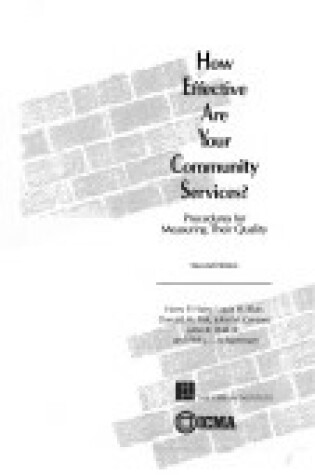 Cover of How Effective Community Serv Pb