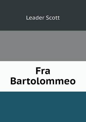 Book cover for Fra Bartolommeo