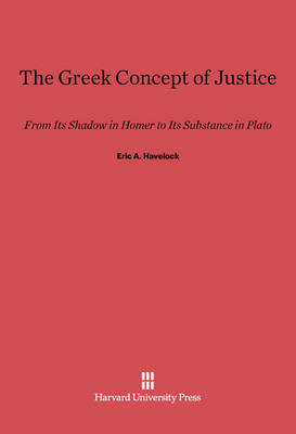 Book cover for The Greek Concept of Justice