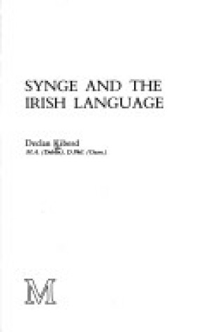 Cover of Synge and the Irish Language