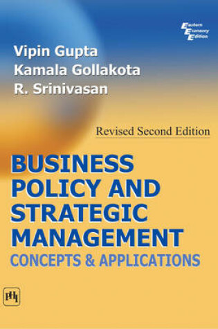 Cover of Business Policy and Strategic Management