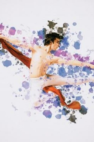 Cover of Male Danseur Dancer Watercolor Journal, Dot Grid