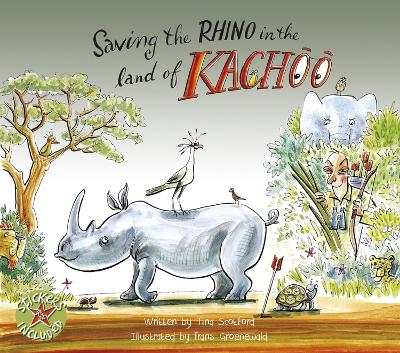 Book cover for Saving the rhino in the land of Kachoo